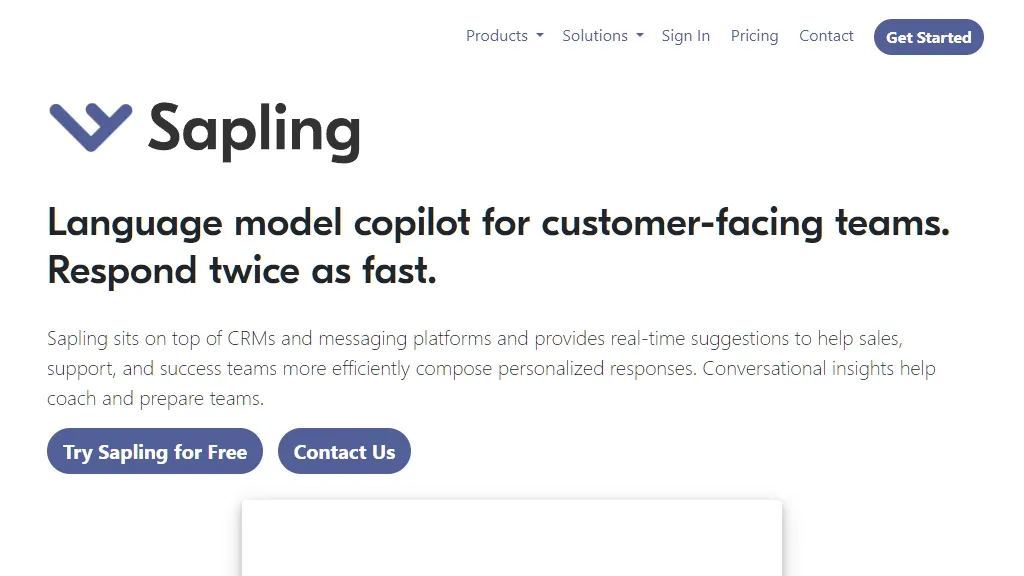 Sapling - AI Tools