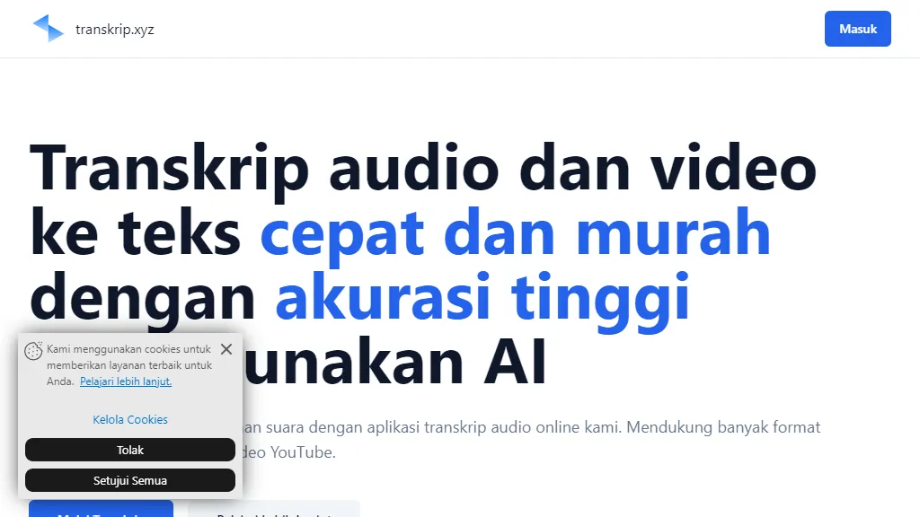 Transkrip - AI Tools